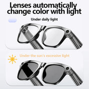 2026 4K HD Color Changing AI Smart Glasses Chat GPT 100MP