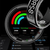 Smart Ring with Display – Heart Rate, Sleep Monitor, Waterproof for Android & iOS