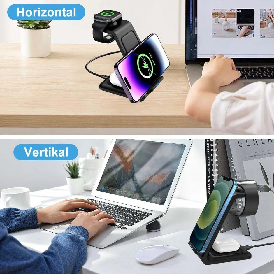 Wireless Charger Stand 30W Fast Charging Station