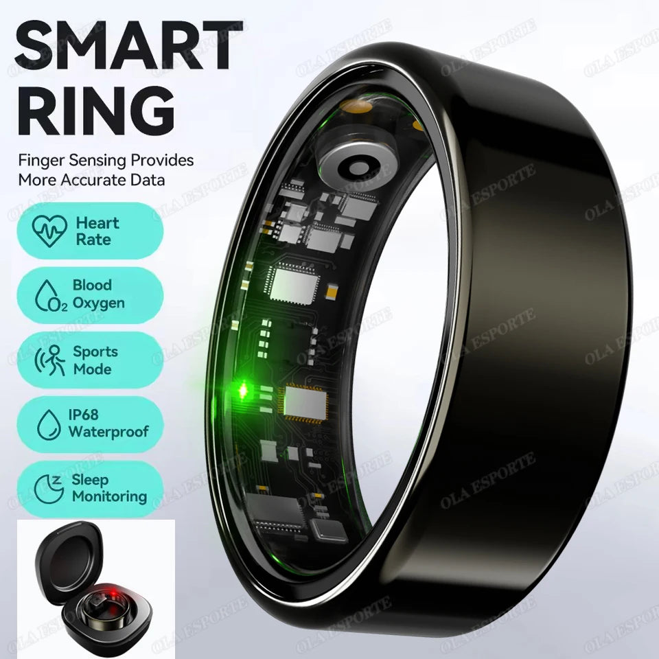 For  Smart Ring Men Women Bluetooth Monitor
