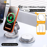 Wireless Charger Qi2.2 Fast Charging Station Stand