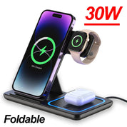 Wireless Charging Station for iPhone 16 15 14 13 12 Pro Max