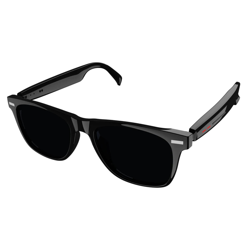 Smart Glasses AI Voice Assistant Outdoor Sport Glasses with Remote Shooting Open Ear Sound Mic & Speakers for Work Travel