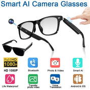 4K HD AI Smart Glasses Chat GPT 100MP Camera Recording
