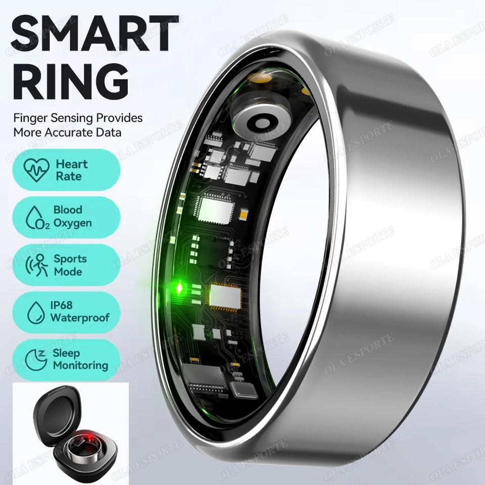 For  Smart Ring Men Women Bluetooth Monitor