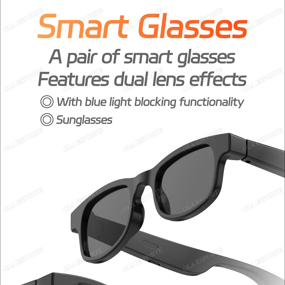 AI Smart Glasses Men Women Multifunction Touch Music Playback