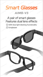 AI Smart Glasses Men Women Multifunction Touch Music Playback