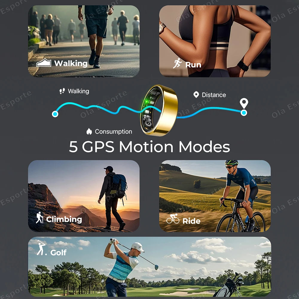 Smart Ring Bluetooth Call Heart Rate