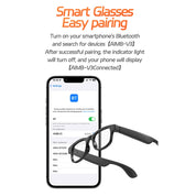 AI Smart Glasses Photochromic Multifunction 144 Language Bluetooth Calling Voice Assistant Music Player Translate Camera Glasses