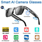 2026 4K HD Color Changing AI Smart Glasses Chat GPT 100MP