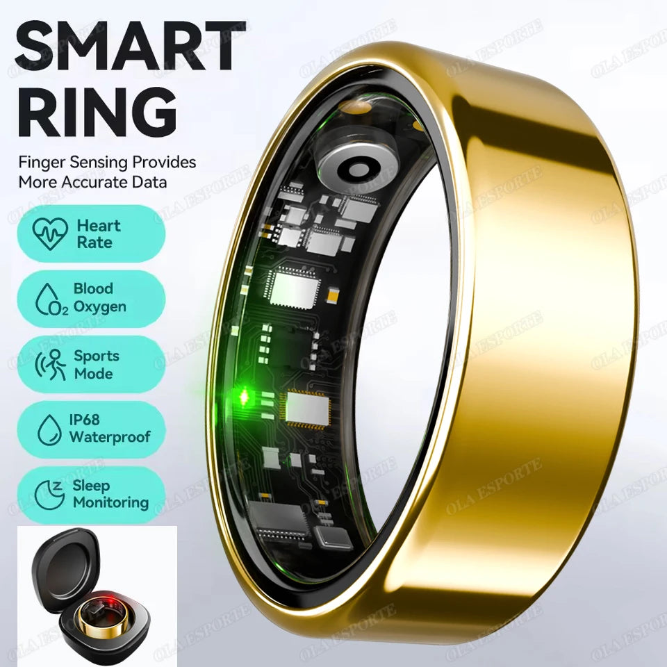 For  Smart Ring Men Women Bluetooth Monitor