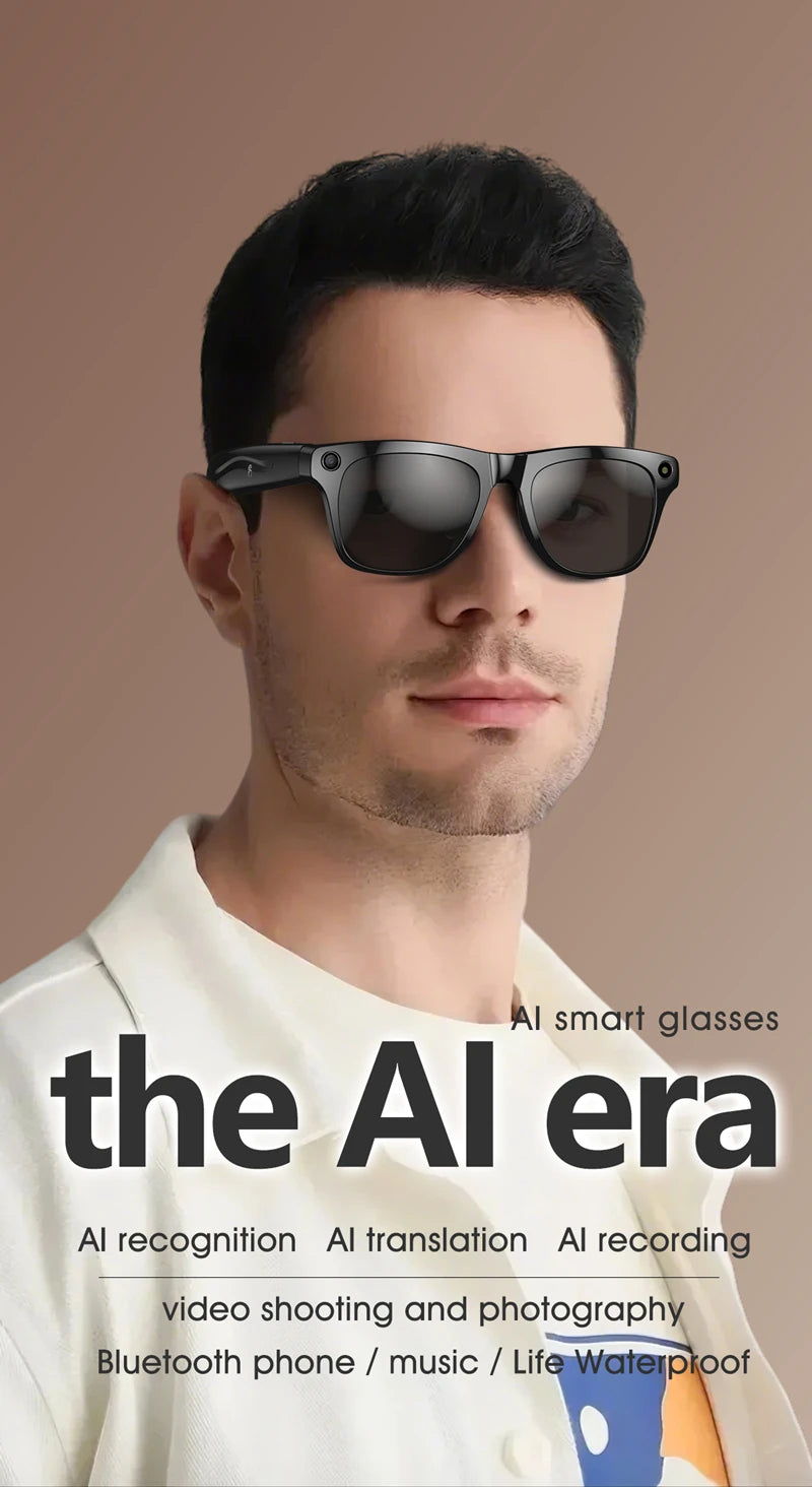 2026 4K HD Color Changing AI Smart Glasses Chat GPT 100MP