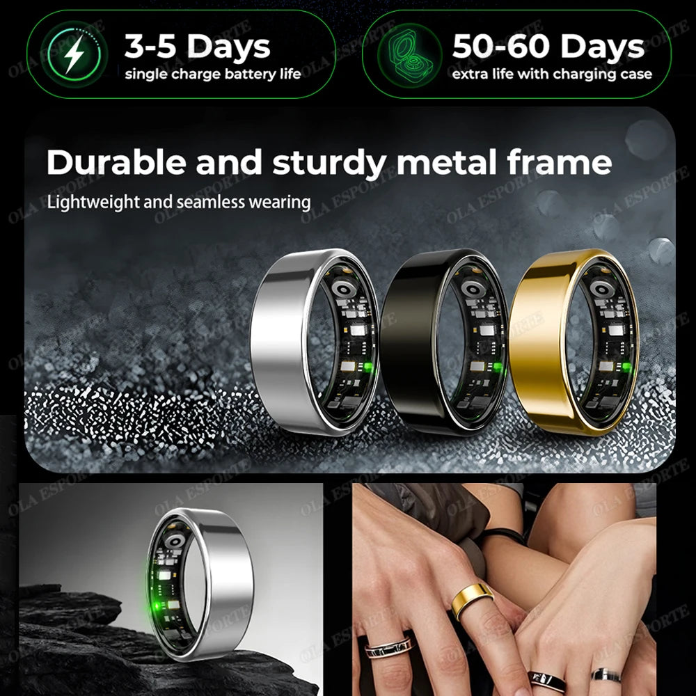 For  Smart Ring Men Women Bluetooth Monitor