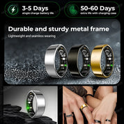 For  Smart Ring Men Women Bluetooth Monitor