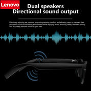 Lenovo AI Smart Glasses Remote Control Touch Photography Voice Assistant