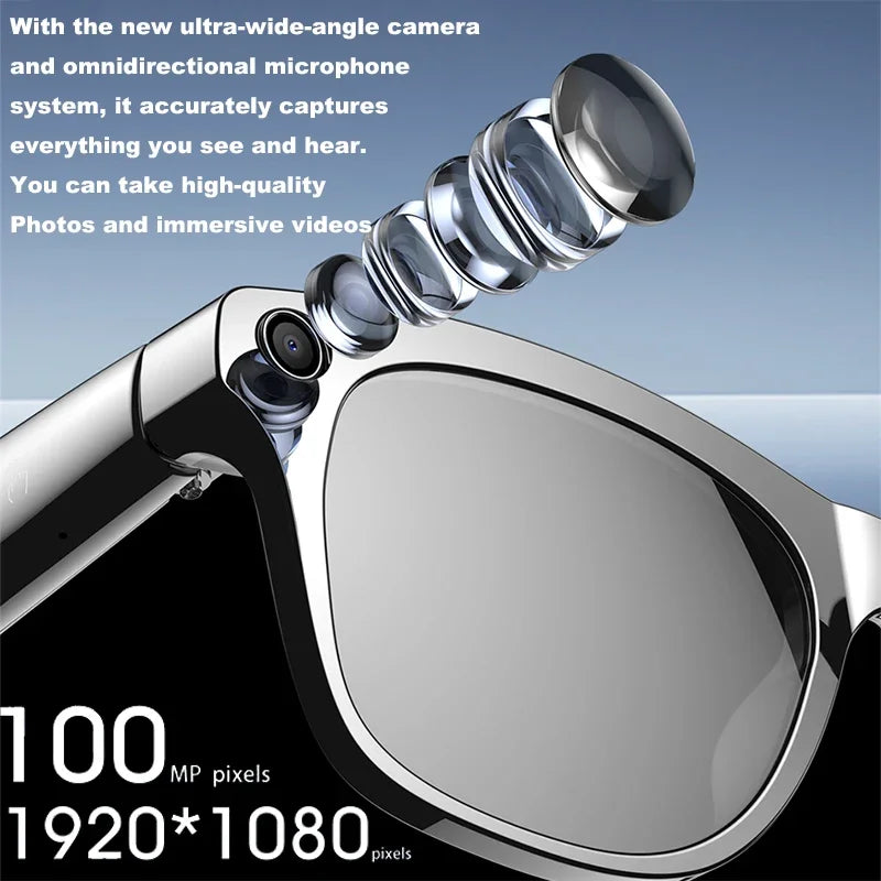 2026 4K HD Color Changing AI Smart Glasses Chat GPT 100MP