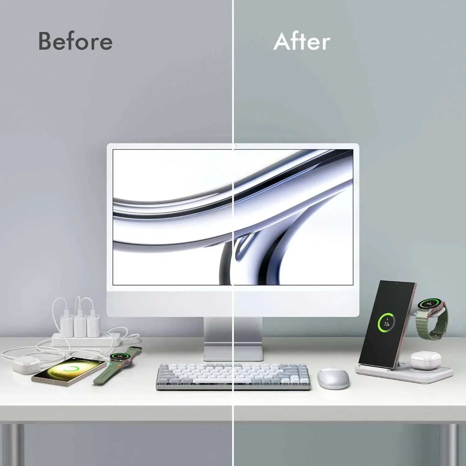 Wireless Charger Station For Samsung S25 S24 S23 S22