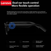 Lenovo AI Smart Glasses Remote Control Touch Photography Voice Assistant