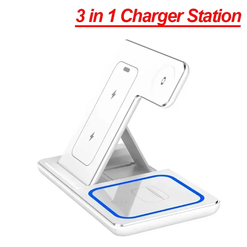 Wireless Charging Station for iPhone 16 15 14 13 12 Pro Max
