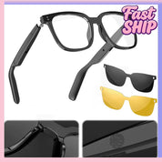 AI Smart Translate Eyeglasses 144 Languages Intelligent Translator Glasses Magnetic Frame Sports Sun Glasses for Office School