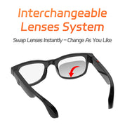 AI Smart Glasses with 144 Language BT Glasses Built-in Mic & Speakers Camera Call Voice AssistantTranslate Photochromic Glasses