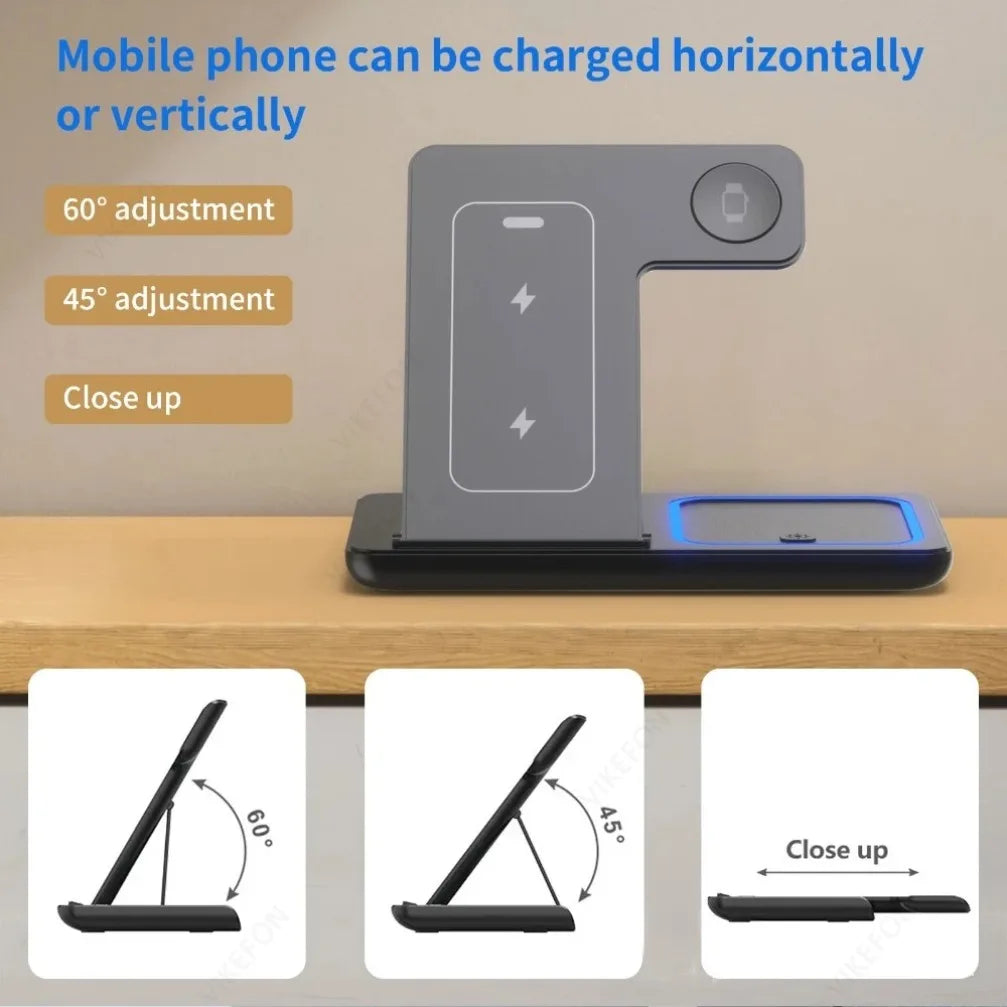 Wireless Charging Station for iPhone 16 15 14 13 12 Pro Max