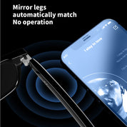 Smart Glasses AI Voice Assistant Camera Glasses Open Ear Sound Mic & Speakers Outdoor Sport Glasses with Camera for Women Men