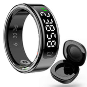 Smart Ring with Display – Heart Rate, Sleep Monitor, Waterproof for Android & iOS
