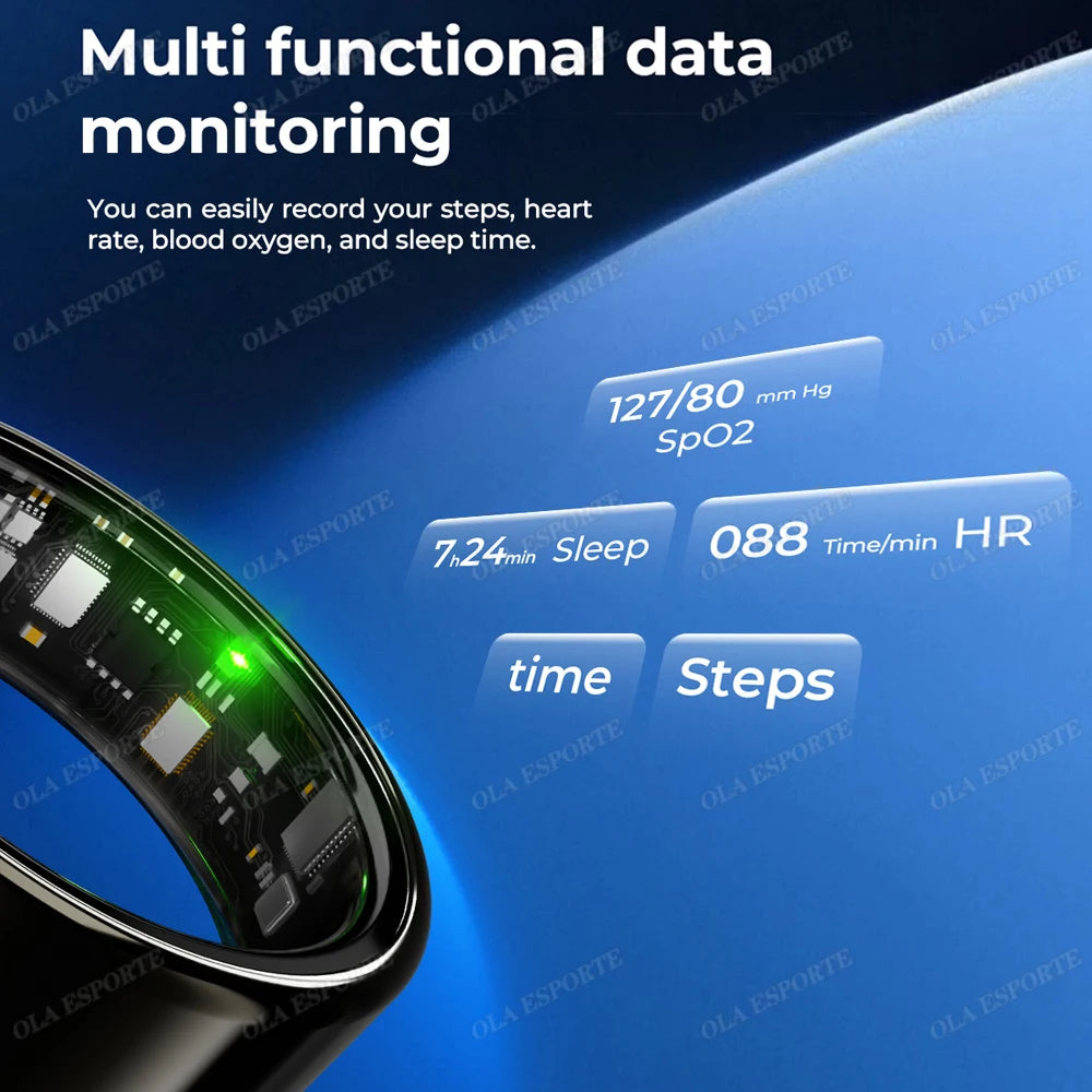 For  Smart Ring Men Women Bluetooth Monitor