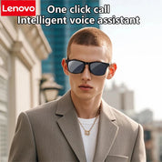 Lenovo AI Smart Glasses Remote Control Touch Photography Voice Assistant