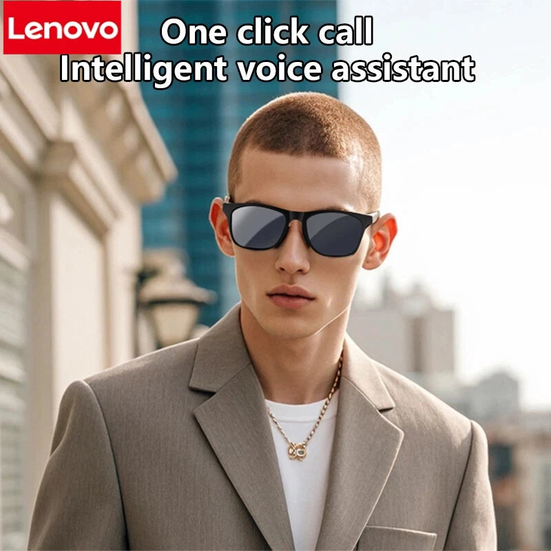 Lenovo AI Smart Glasses Remote Control Touch Photography Voice Assistant