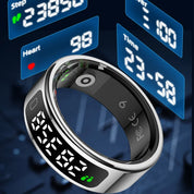 Smart Ring with Display – Heart Rate, Sleep Monitor, Waterproof for Android & iOS