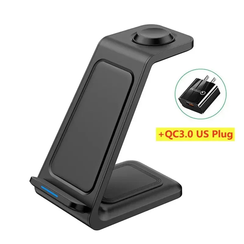 Wireless Charger Stand 30W Fast Charging Station