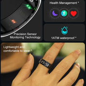 Smart Ring with Display – Heart Rate, Sleep Monitor, Waterproof for Android & iOS